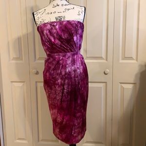 NWT Fuschia Print silk dress